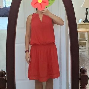 Ramy Brook: Brynn drop waist dress- S- Red